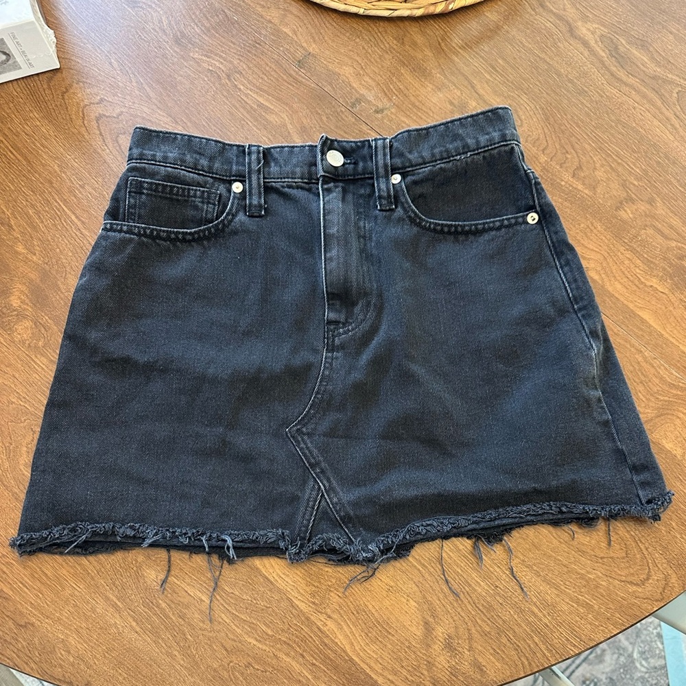 Madewell Black Mini Skirt for Night Out